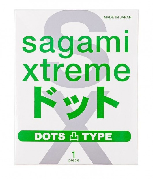 Презерватив Sagami Xtreme Type-E с точками - 1 шт. - Sagami - купить с доставкой в Якутске