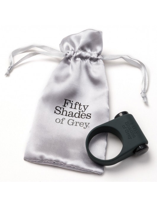 Серое эрекционное кольцо с вибрацией Feel It, Baby! - Fifty Shades of Grey - в Якутске купить с доставкой