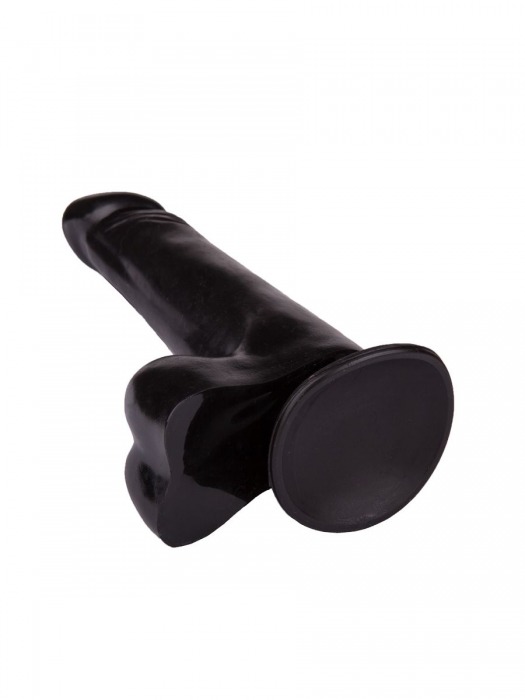 Чёрный фаллоимитатор с вытянутой головкой - 17,8 см. - LOVETOY (А-Полимер)