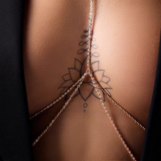 Оригинальная золотистая цепочка на грудь - Сима-Ленд купить с доставкой Оригинальная золотистая цепочка на грудь - Сима-Ленд купить с доставкой