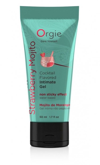 Съедобный интимный гель Orgie Lube Tube Cocktail Strawberry Mojito - 50 мл. - ORGIE - купить с доставкой в Якутске