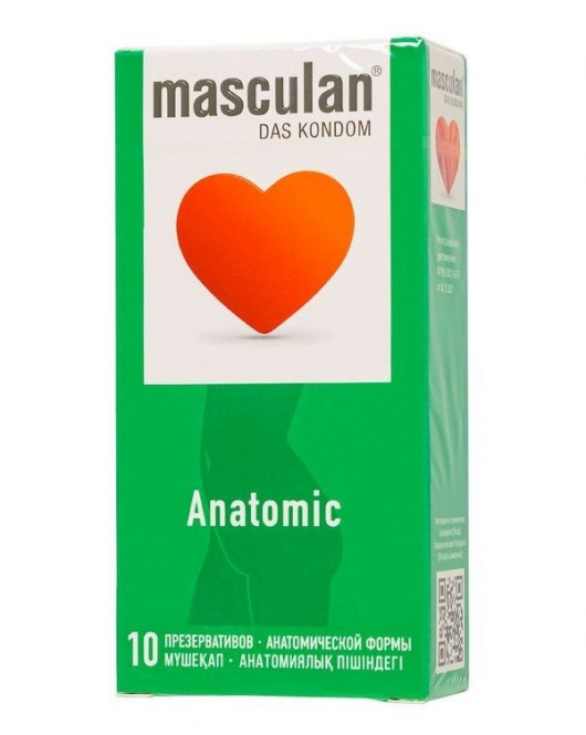 Презервативы анатомической формы Masculan Anatomic - 10 шт. - Masculan - купить с доставкой в Якутске