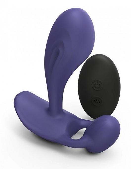 Темно-синий вибромассажер Witty P G Vibrator with Remote Control - Love to Love - в Якутске купить с доставкой