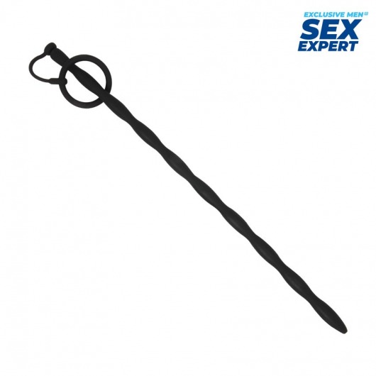 Черный стимулятор уретры Sex Expert - Sex Expert - купить с доставкой в Якутске