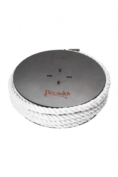 Белая веревка для шибари на катушке - 10 м. - Pecado - купить с доставкой в Якутске