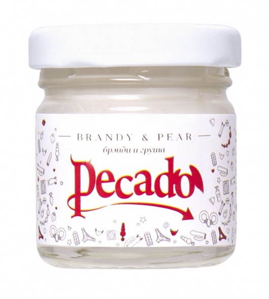 Массажная свеча Brandy   Pear - 35 мл. - Pecado - купить с доставкой в Якутске