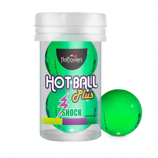 Лубрикант на силиконовой основе Hot Ball Plus с покалывающим эффектом (2 шарика по 3 гр.) - HotFlowers - купить с доставкой в Якутске