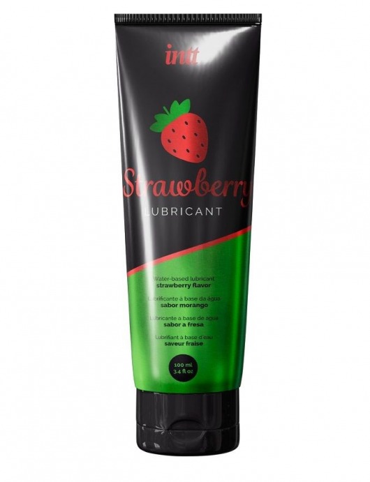 Смазка на водной основе с ароматом клубники Strawberry Lubricant - 100 мл. - INTT - купить с доставкой в Якутске