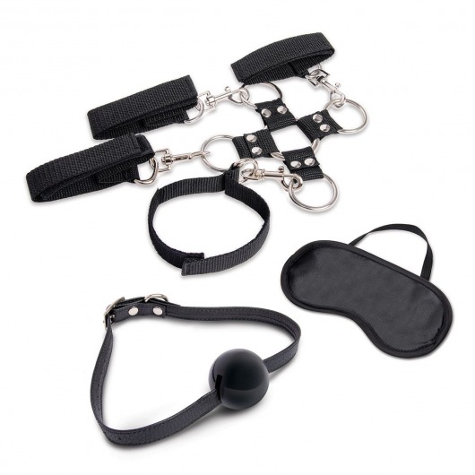 Набор для фиксации из 7 предметов Hogtie   Ball Gag Kit - Lux Fetish - купить с доставкой в Якутске