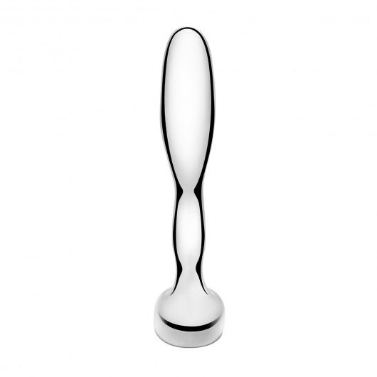 Стальной стимулятор простаты Stainless Steel Prostate Plug - 11,5 см. - b-Vibe - в Якутске купить с доставкой