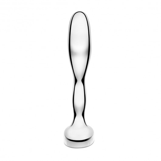Стальной стимулятор простаты Stainless Steel Prostate Plug - 11,5 см. - b-Vibe - в Якутске купить с доставкой