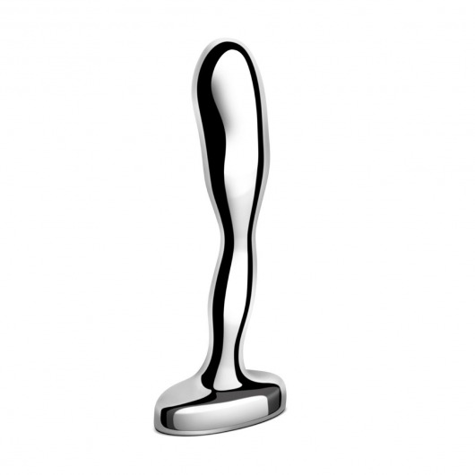 Стальной стимулятор простаты Stainless Steel Prostate Plug - 11,5 см. - b-Vibe - в Якутске купить с доставкой