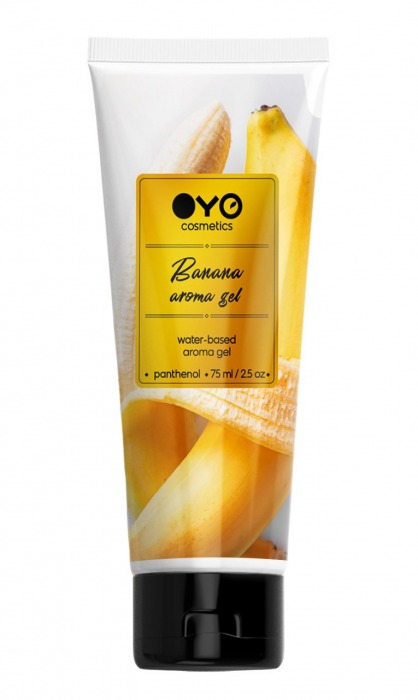 Лубрикант на водной основе OYO Aroma Gel Banana с ароматом банана - 75 мл. - OYO - купить с доставкой в Якутске