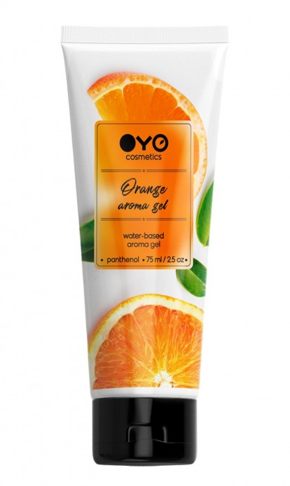 Лубрикант на водной основе OYO Aroma Gel Orange с ароматом апельсина - 75 мл. - OYO - купить с доставкой в Якутске