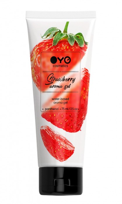 Лубрикант на водной основе OYO Aroma Gel Strawberry с ароматом клубники - 75 мл. - OYO - купить с доставкой в Якутске