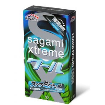 Презервативы Sagami Xtreme Mint с ароматом мяты - 10 шт. - Sagami - купить с доставкой в Якутске