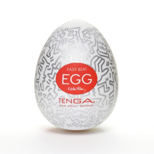 Мастурбатор-яйцо Keith Haring EGG PARTY - Tenga - в Якутске купить с доставкой