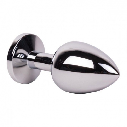 Большой стальной плаг с розовым кристаллом Pink Bubble Gum - 9,5 см. - Erotic Fantasy - купить с доставкой в Якутске