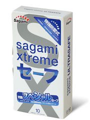 Презервативы Sagami Xtreme Ultrasafe с двойным количеством смазки - 10 шт. - Sagami - купить с доставкой в Якутске