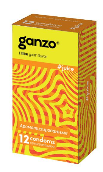 Ароматизированные презервативы Ganzo Juice - 12 шт. - Ganzo - купить с доставкой в Якутске