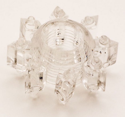 Прозрачное гелевое эрекционное кольцо-звезда - Toyfa Basic - в Якутске купить с доставкой