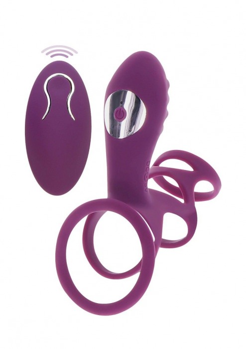 Фиолетовая эрекционная вибронасадка Halo Halo C-Ring Sleeve - Toy Joy - в Якутске купить с доставкой