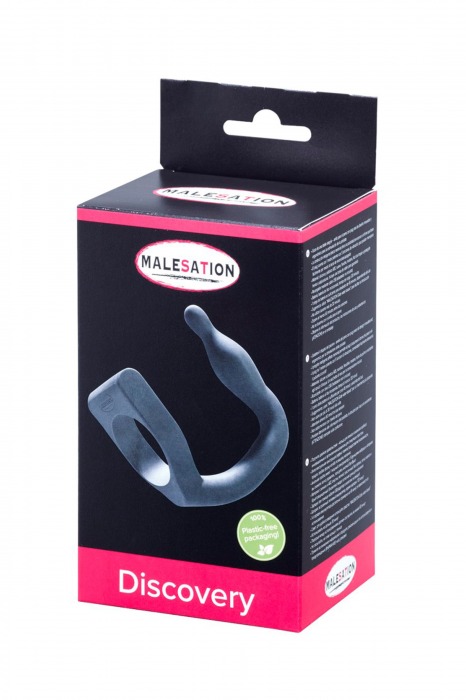 Эрекционное кольцо с вибровтулкой Discovery - MALESATION - в Якутске купить с доставкой