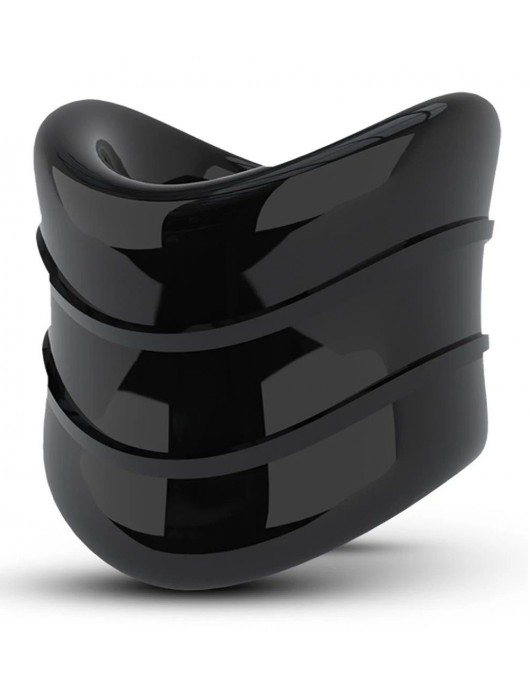 Черное эрекционное кольцо на мошонку Beef Ball Stretcher Snug X Long - Blush Novelties - в Якутске купить с доставкой