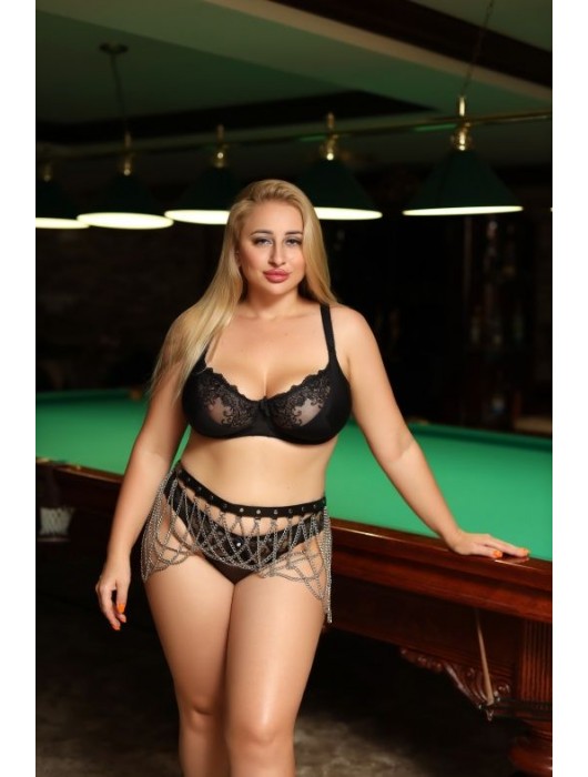 Черно-серебристый пояс-юбочка plus size Efra - БДСМ Арсенал - купить с доставкой в Якутске