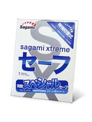 Презерватив Sagami Xtreme Ultrasafe с двойным количеством смазки - 1 шт. - Sagami - купить с доставкой в Якутске