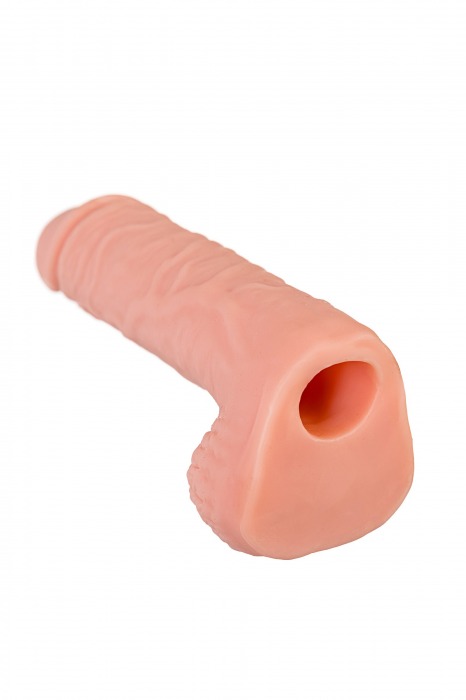 Телесная удлиняющая фаллическая насадка - 16 см. - ToyFa - в Якутске купить с доставкой