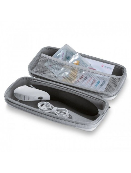 Вибратор с электростимуляцией Sizzling Simon Black Edition - 27 см. - MyStim - купить с доставкой в Якутске