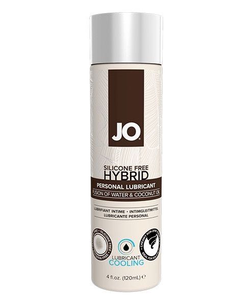 Водно-масляный лубрикант с охлаждающим эффектом JO Silicon free Hybrid Lubricant COOLING - 120 мл. - System JO - купить с доставкой в Якутске