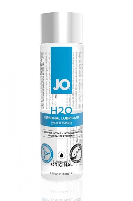 Нейтральный лубрикант на водной основе JO Personal Lubricant H2O - 120 мл. - System JO - купить с доставкой в Якутске