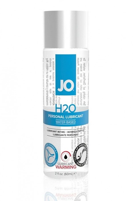 Возбуждающий лубрикант на водной основе JO Personal Lubricant H2O Warming - 60 мл. - System JO - купить с доставкой в Якутске