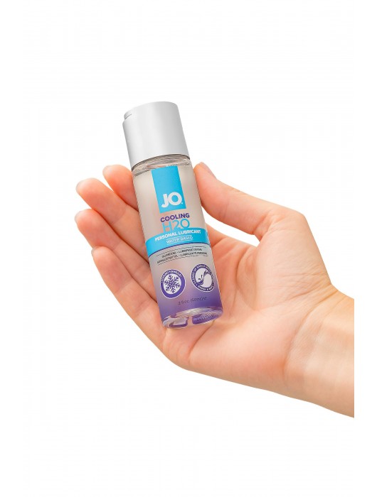 Охлаждающий лубрикант на водной основе JO Personal Lubricant H2O COOLING - 60 мл. - System JO - купить с доставкой в Якутске