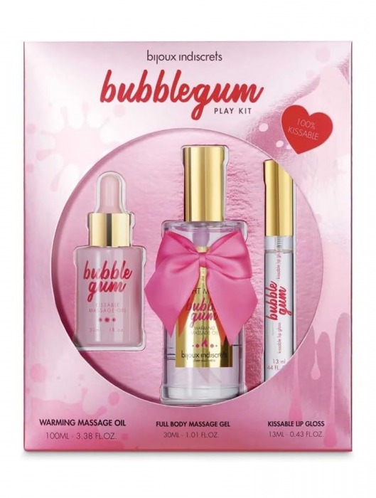 Набор средств для массажа и ласк Bubblegum Play Kit - Bijoux Indiscrets - купить с доставкой в Якутске