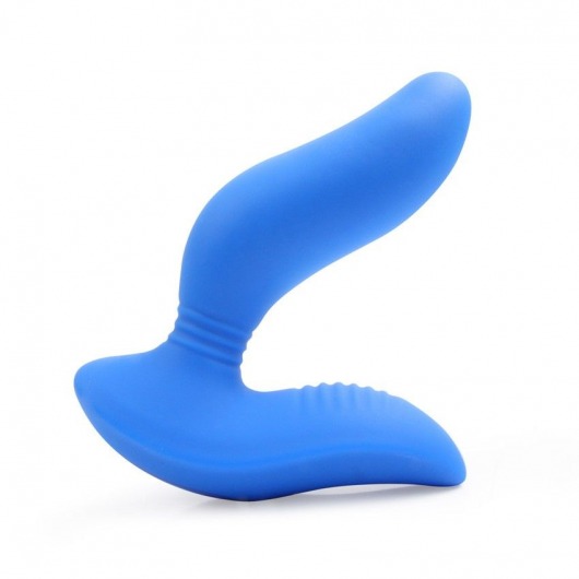 Синий вибромассажер простаты 3,5’’ Curve P-spot Massager - 12 см. - Erokay - в Якутске купить с доставкой