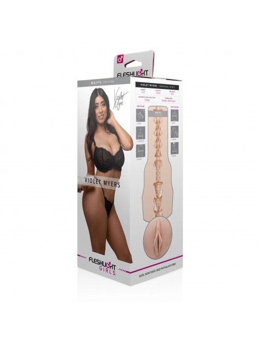 Мастурбатор-вагина Fleshlight Girls - Violet Myers Waifu - Fleshlight - в Якутске купить с доставкой