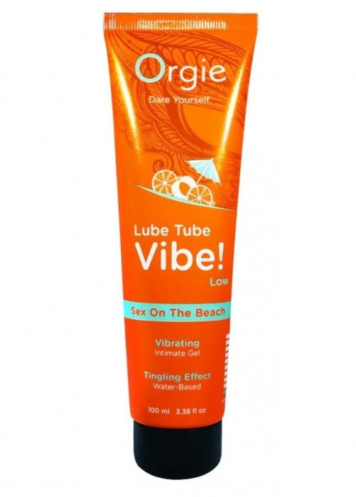 Гель с эффектом вибрации Lube Tube Vibe Low Sex On The Beach - 100 мл. - ORGIE - купить с доставкой в Якутске