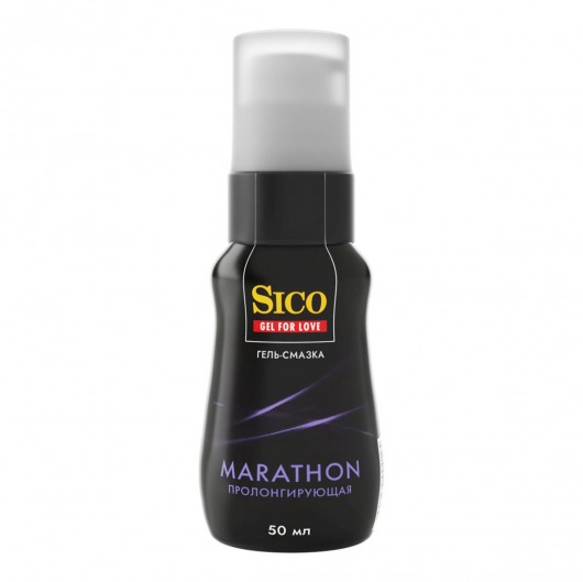 Пролонгирующая гель-смазка Sico Marathon - 50 мл. - Sico - купить с доставкой в Якутске