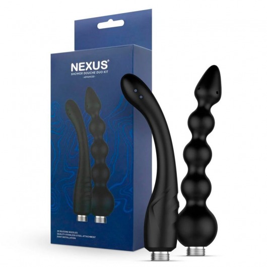 Набор из 2 насадок для анального душа Shower Douche Duo Kit - Nexus Range - купить с доставкой в Якутске