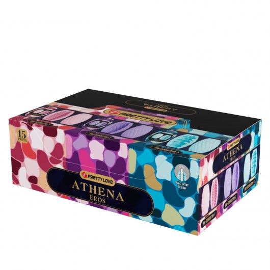 Набор из 15 мастурбаторов Athena - Baile - в Якутске купить с доставкой