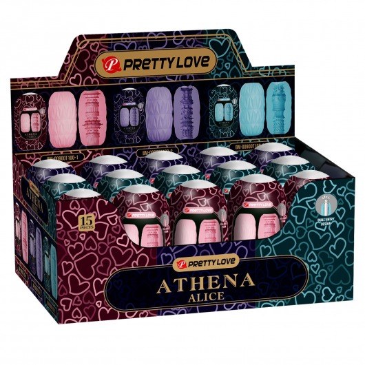 Набор из 15 мастурбаторов Athena Alice - Baile - в Якутске купить с доставкой