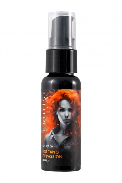 Гель с эффектом вибрации Volcano Of Passion со вкусом вишни - 25 мл. - Erotist Lubricants - купить с доставкой в Якутске