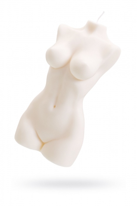 Белая интерьерная свеча в форме женского торса - 850 гр. - Pecado - купить с доставкой в Якутске