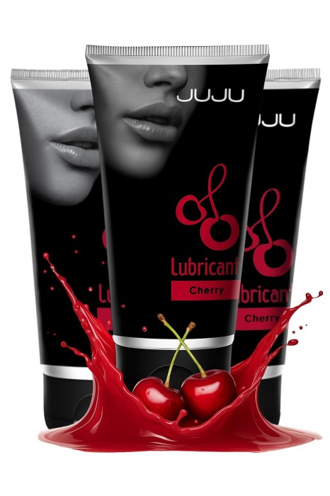 Набор из 3 съедобных лубрикантов JUJU со вкусом вишни - JuJu - купить с доставкой в Якутске Набор из 3 съедобных лубрикантов JUJU со вкусом вишни - JuJu - купить с доставкой в Якутске