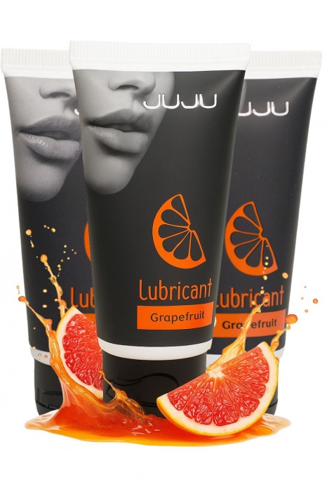 Набор из 3 съедобных лубрикантов JUJU со вкусом грейпфрута - JuJu - купить с доставкой в Якутске Набор из 3 съедобных лубрикантов JUJU со вкусом грейпфрута - JuJu - купить с доставкой в Якутске