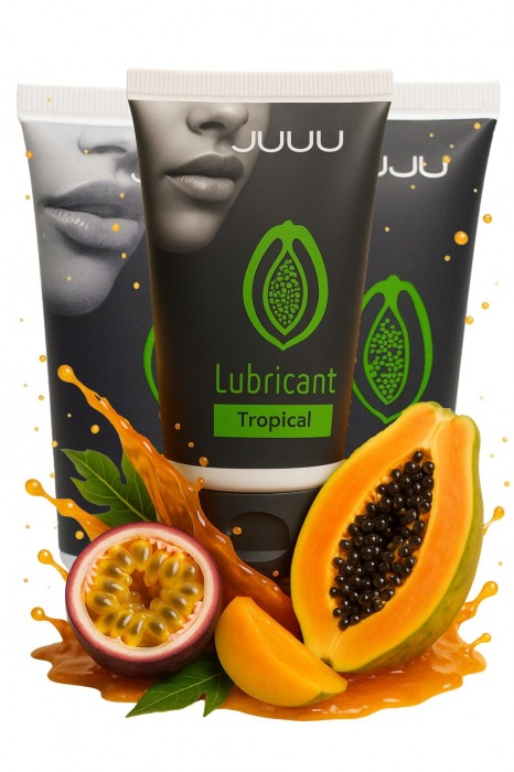 Набор из 3 съедобных лубрикантов JUJU со вкусом тропических фруктов - JuJu - купить с доставкой в Якутске Набор из 3 съедобных лубрикантов JUJU со вкусом тропических фруктов - JuJu - купить с доставкой в Якутске