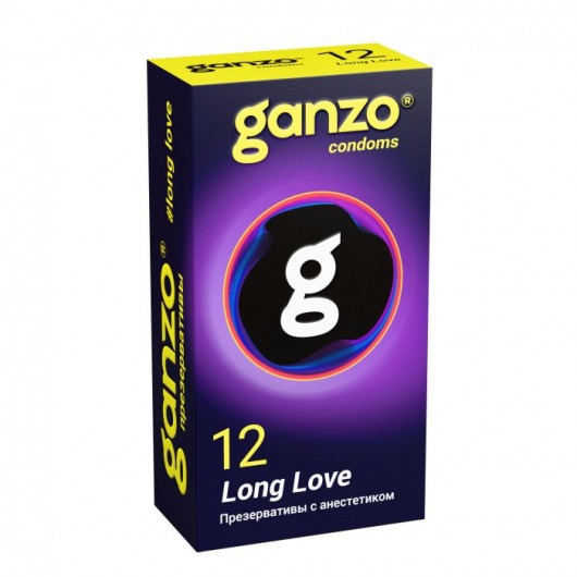 Презервативы с анестетиком для продления удовольствия Ganzo Long Love - 12 шт. - Ganzo - купить с доставкой в Якутске
